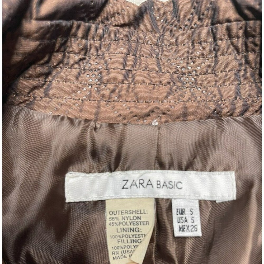 Zara Basic Down Puffer Coat Jacket Full Zip Women… - image 7